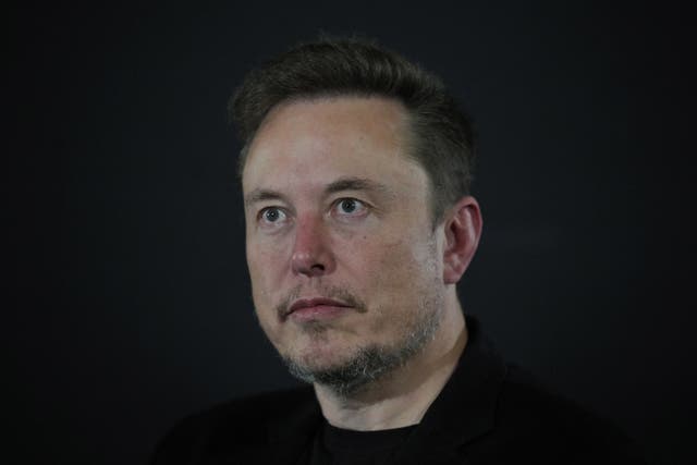 Elon Musk has been criticised for his engagement with, and handling of, misinformation on X in the wake of the disorder across Britain (Kirsty Wigglesworth/PA)