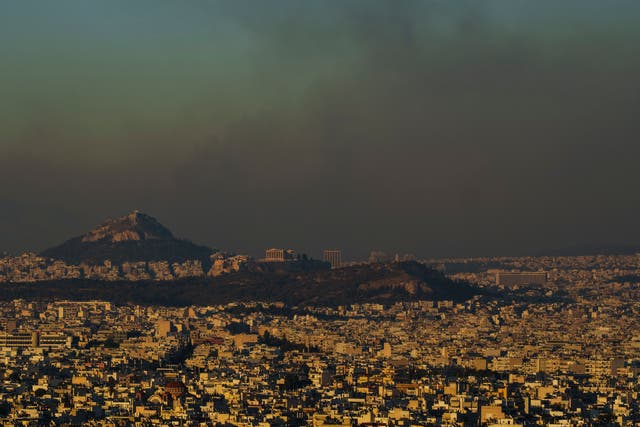 APTOPIX Greece Wildfire