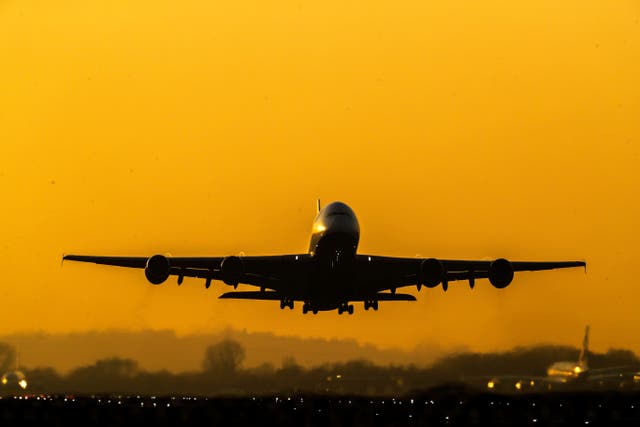 <p>A British Airways plane taking off from Heathrow
</p>