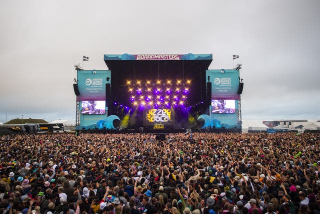 <p>A file photo of Boardmasters music festival </p>