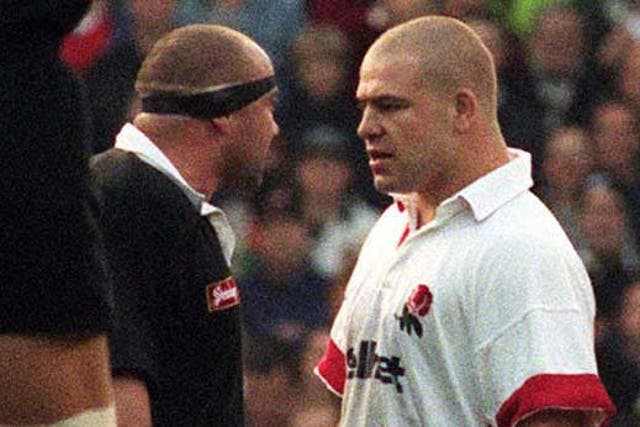 <p>Norm Hewitt (left) and Richard Cockerill square up during the haka (John Giles/PA)</p>