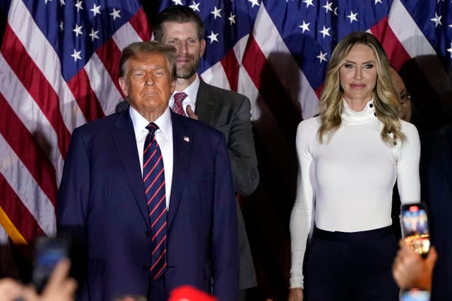 <p>Lara Trump, co-chair of the RNC, said her father-in-law, Donald Trump, would accept election results if they were ‘legitimate’  </p>