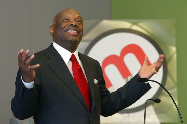 <p> Trump claimed that he and Willie Brown (pictured) were forced to make an emergency landing while on a helicopter ride </p>