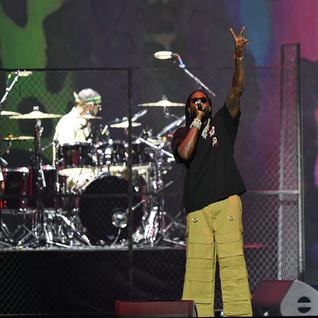 <p>Tauheed Epps, also known as 2 Chainz, performing at a music festival on July 5. Epps’ investment firm is suing a cannabis company for more than $10m after a 2021 deal went south</p>