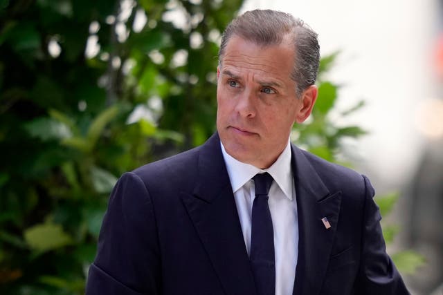 <p>Hunter Biden attends federal court in Wilmington, Delaware, on June 3 2024 </p>