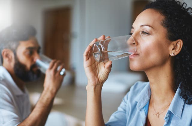 <p>The guidance says eight glasses of water a day is important for optimum health – but experts say the science is flawed </p>