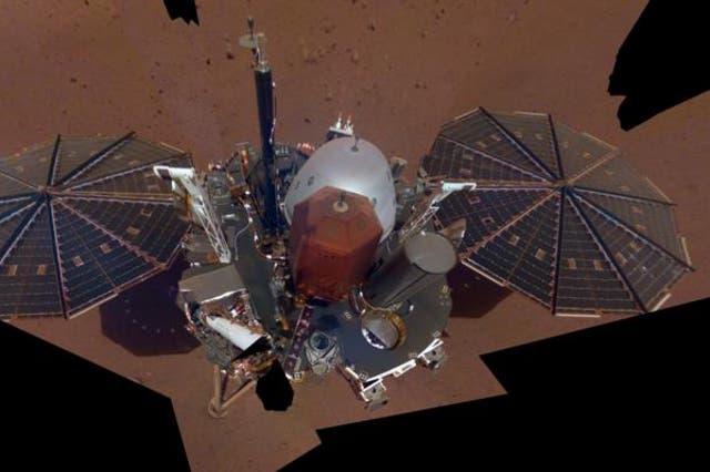 <p>NASA InSight lander’s first full selfie on Mars</p>