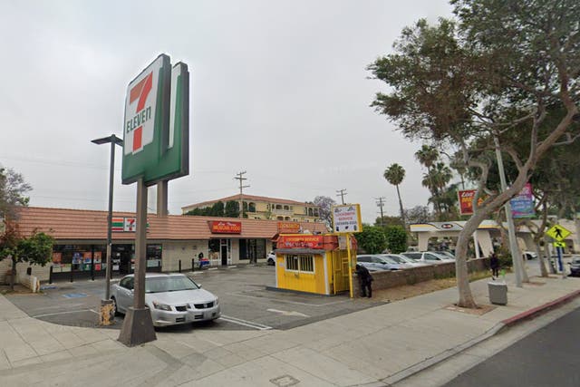 <p>A West Hollywood 7-Eleven where Armando Gabriel, 68, was allegedly knocked unconscious by Ramon Casas, 48, after the men were involved in a fight over a “minor traffic collision” on August 6, 2024. Gabriel died after the incident, and Casas was arrested and charged with murder</p>