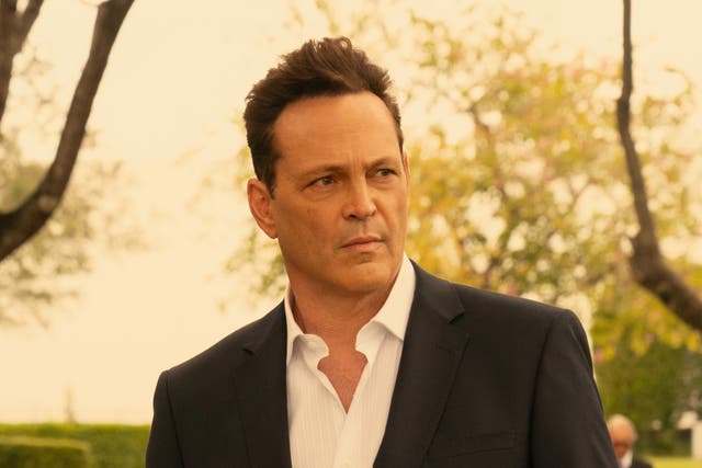 <p>Hollywood outlier: Vince Vaughn in his new Apple TV+ series ‘Bad Monkey’ </p>