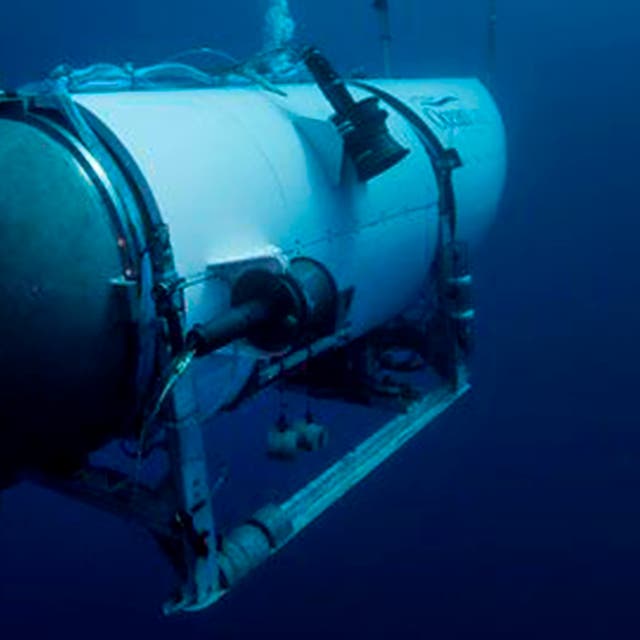 <p>FILE - This undated image provided by OceanGate Expeditions in June 2021 shows the company's Titan submersible. (OceanGate Expeditions via AP, File)</p>