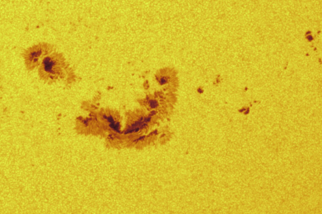 <p>A big sunspot that appeared on 5 May 2024</p>