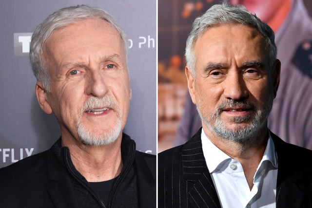 <p>James Cameron and Roland Emmerich</p>