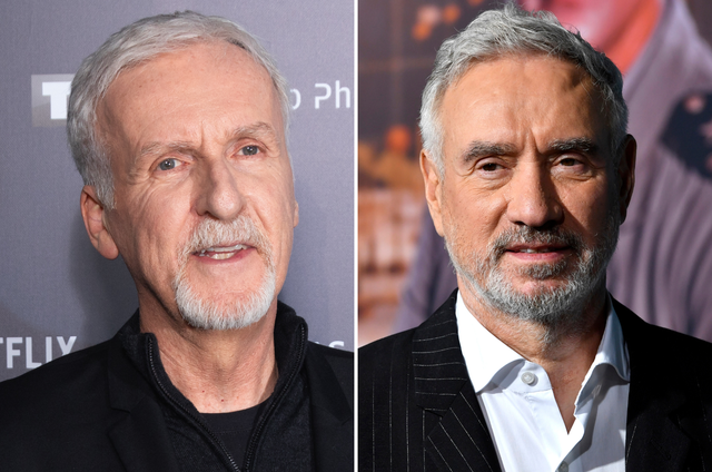 <p>James Cameron and Roland Emmerich</p>